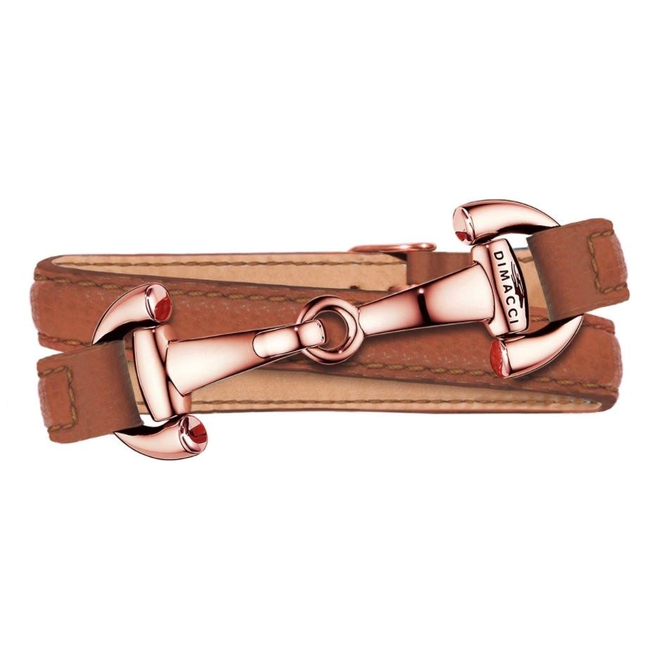 ASCOT Dimacci Coñac Rosado Chapado en Oro 