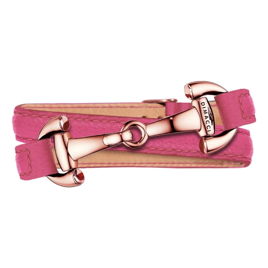 ASCOT Dimacci fucsia chapado en oro rosa 
