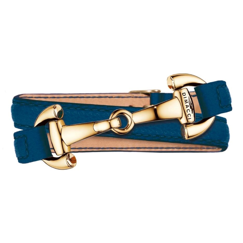 ASCOT Dimacci Azul Marino Chapado en Oro 
