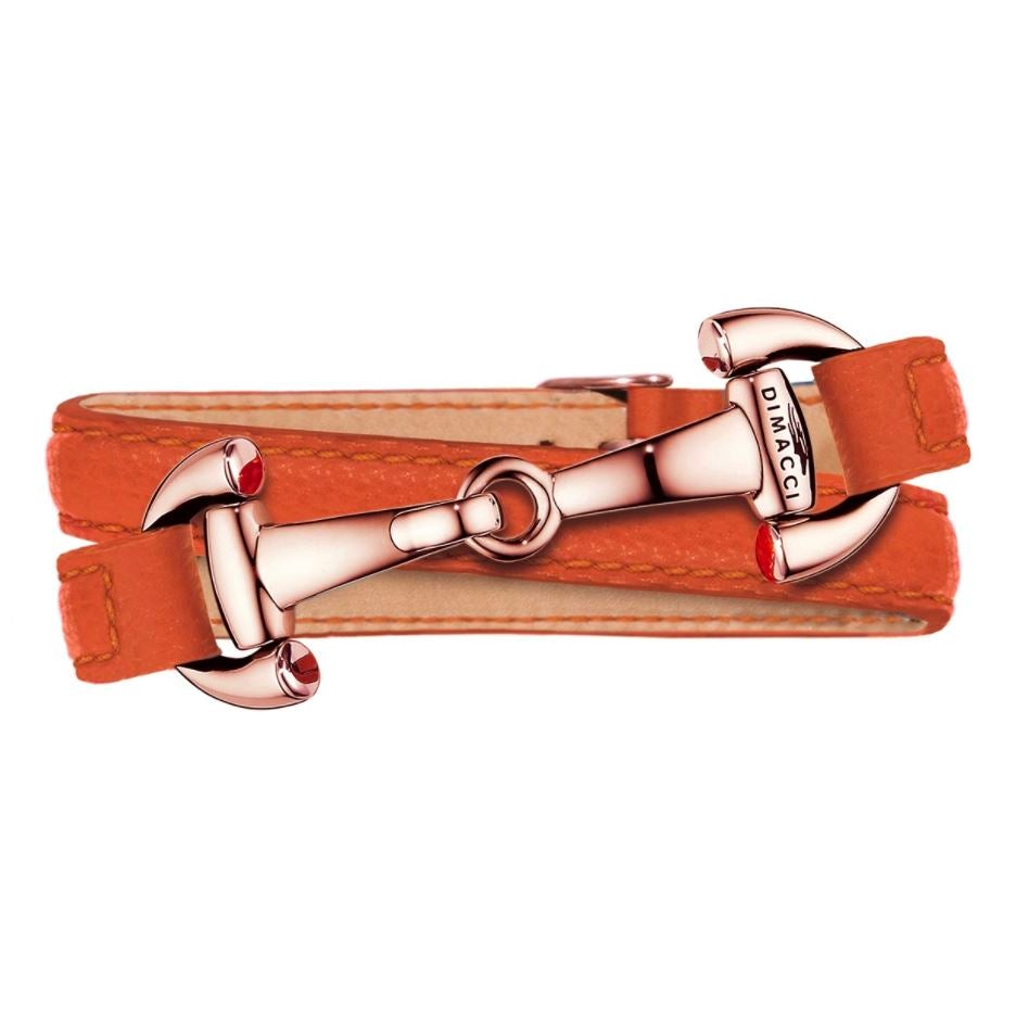 ASCOT Dimacci naranja chapado en oro rosa 