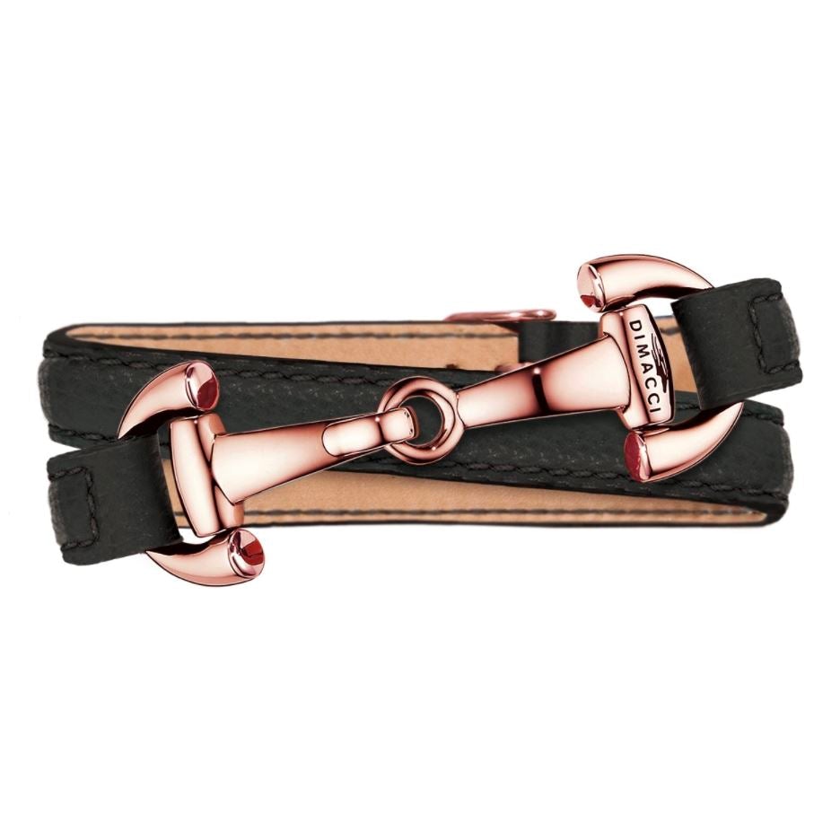 ASCOT Dimacci negro chapado en oro rosa 