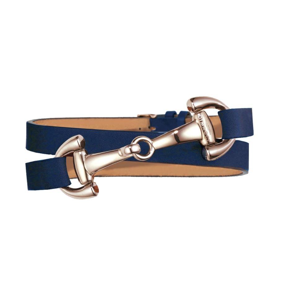 FAVORIT Dimacci Blu navy placcato oro rosa 