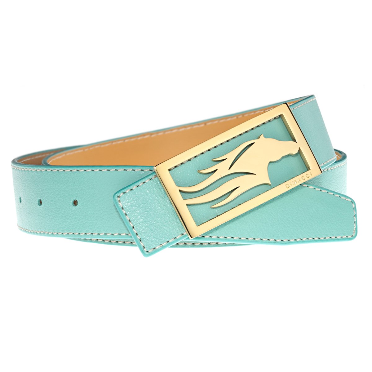 GÜRTEL Dimacci S (85cm) Tuerkis Vergoldet