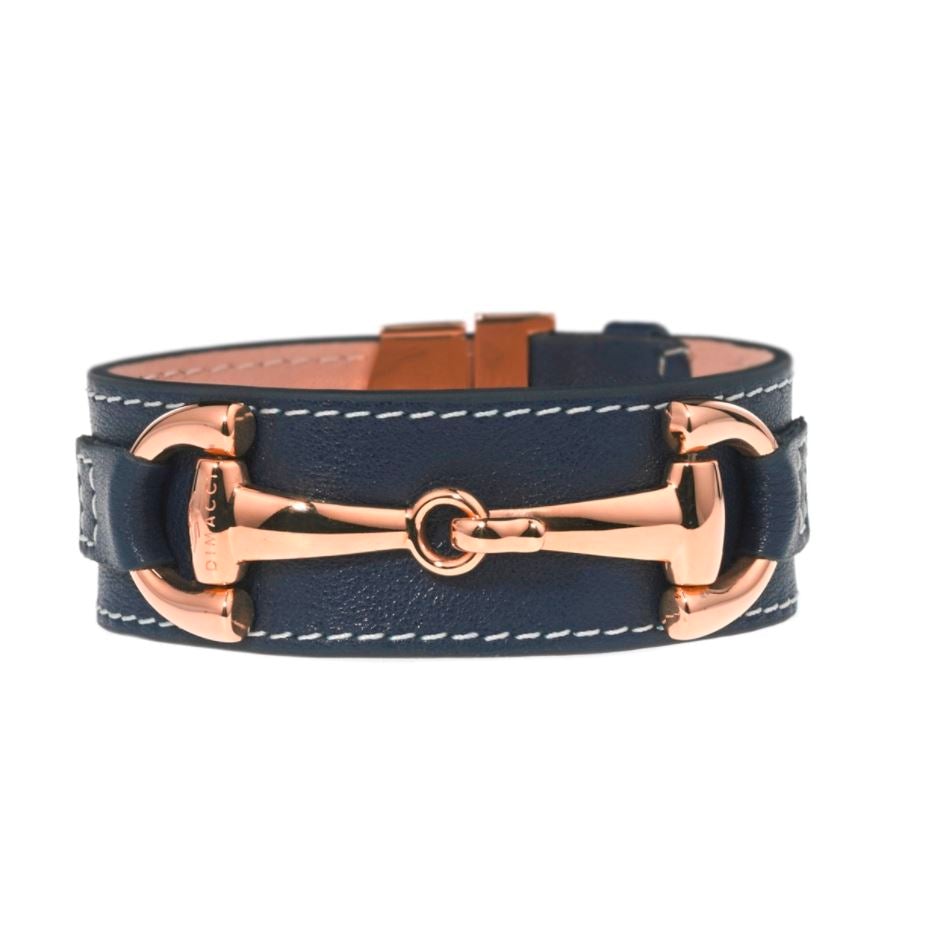 ORSINI Dimacci Blu Navy Placcato Oro Rosa 